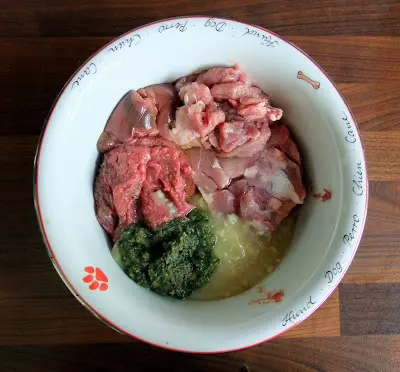 BARF-Rezépt-Kalbfleisch